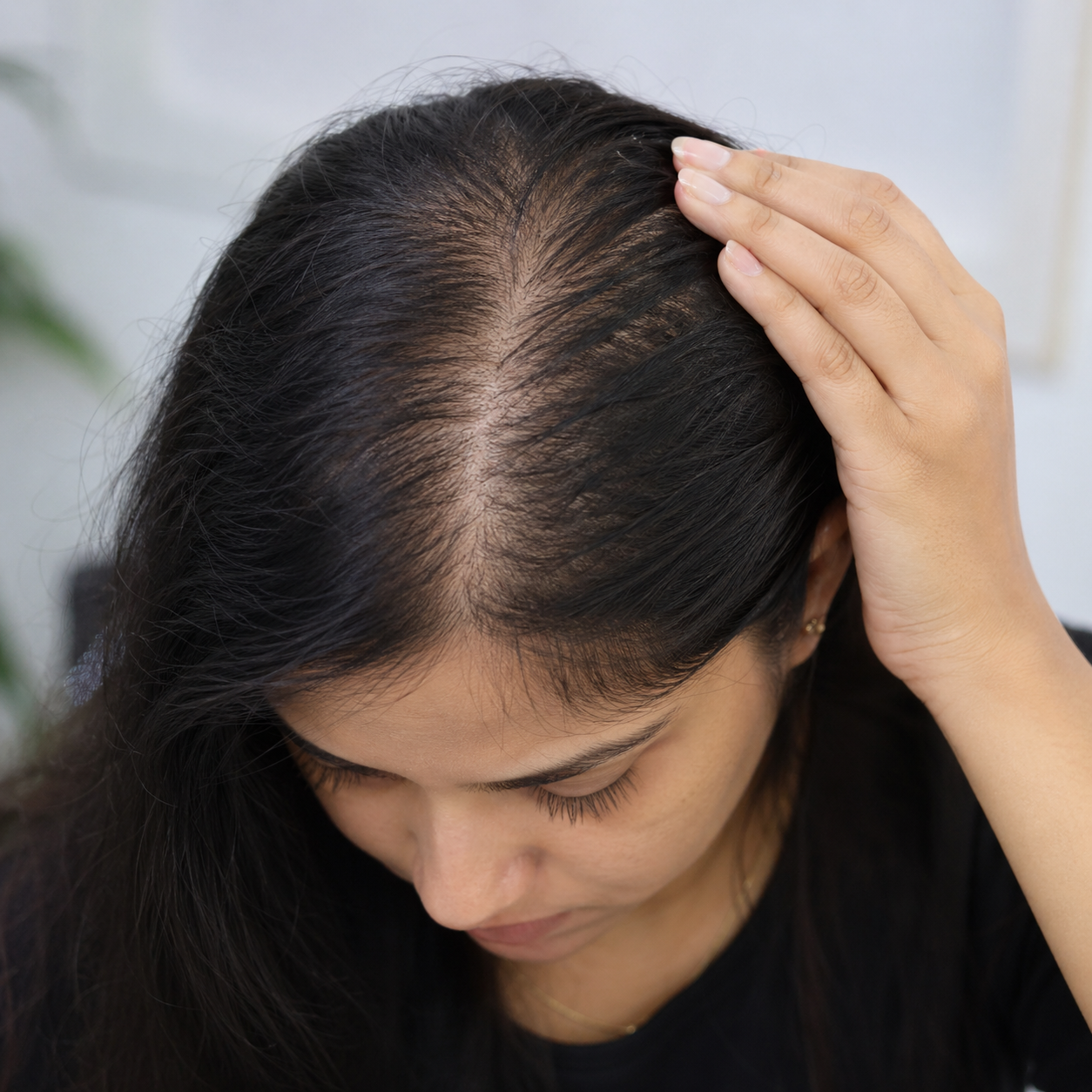 Telogen effluvium diffuse shedding